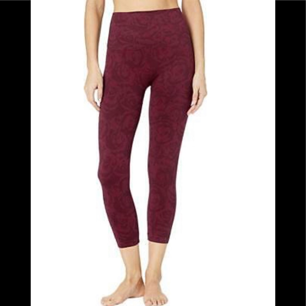 SPANX NEW Look At Me Now Crop Camo‎ Rose Leggings High Waist Compression Pants